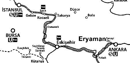 istanbul eryaman güzergah