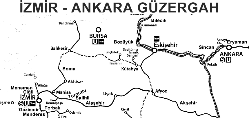 İzmir Ankara Güzergah