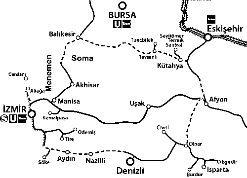 Eskişehir Kütahya Tren Güzergahı