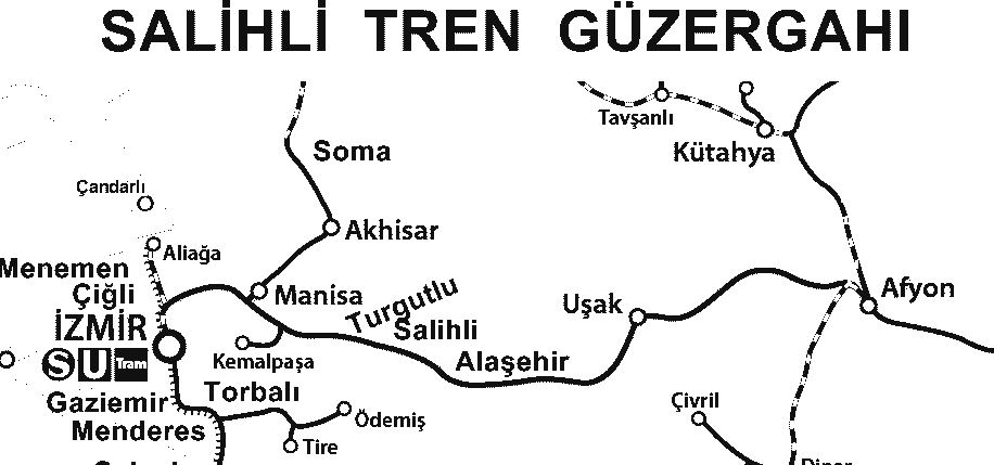 Salihli - Manisa Arası Güzergah ve Durakları