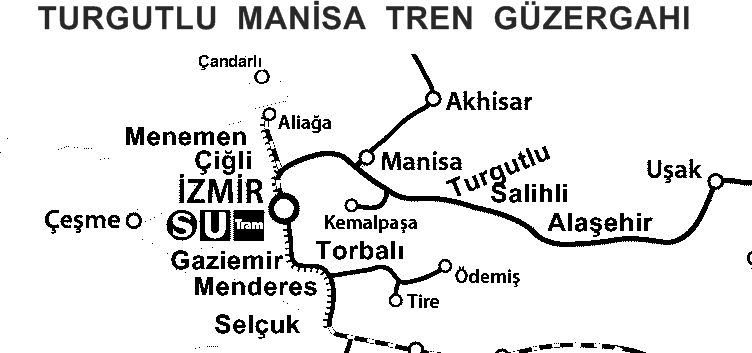 Turgutlu - Manisa Arası Güzergah ve Duraklar