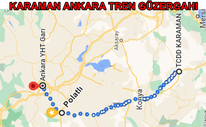 Ankara Karaman Hızlı Tren