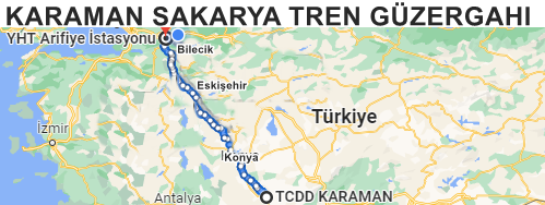 Karaman Sakarya Tren