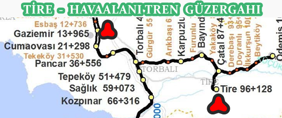 Tire Havaalanı Tren