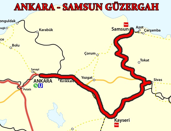 Ankara Samsun Tren