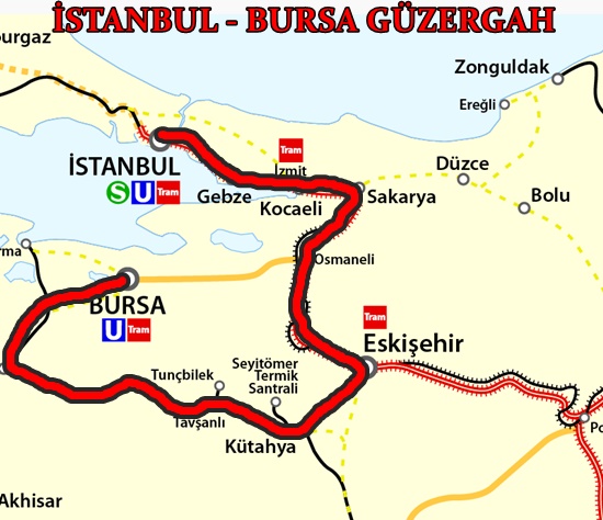 İstanbul Bursa Tren