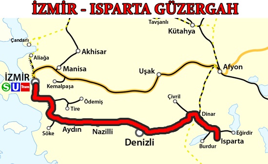 İzmir Isparta Tren