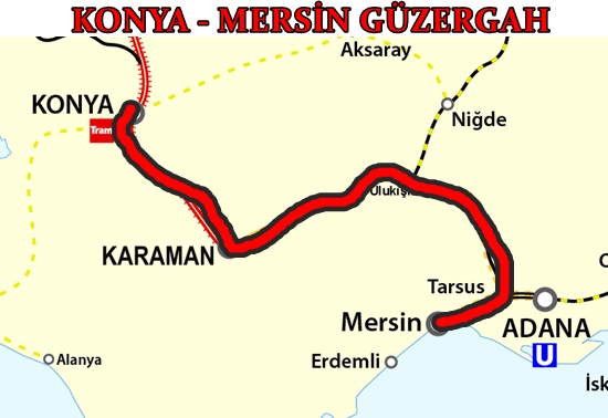 Konya Mersin Tren