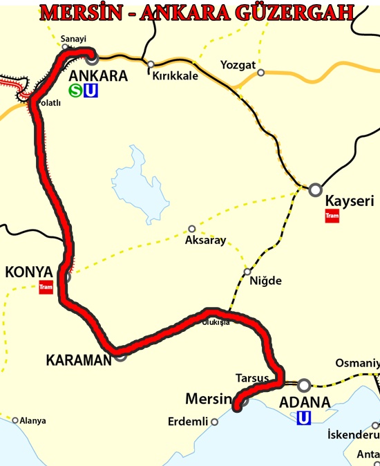Mersin Ankara Tren