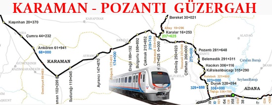 Karaman Pozantı Güzergah