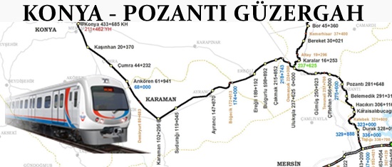 Konya Pozantı Güzergah