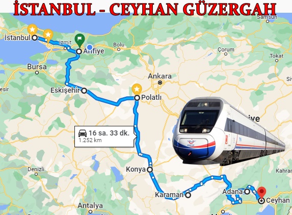 İstanbul Ceyhan Güzergah