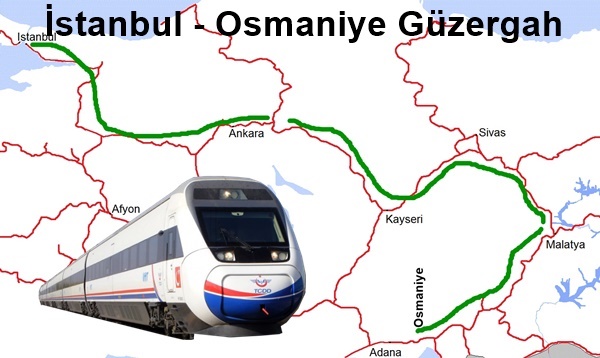 İstanbul Osmaniye Güzergah