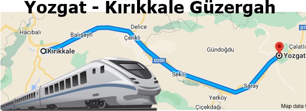 Yozgat Kırıkkale Güzergah