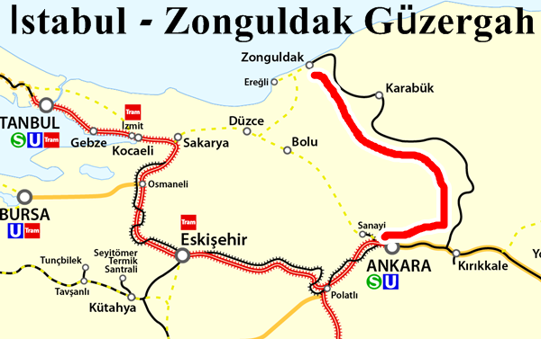 Güzergah İstanbul Zonguldak