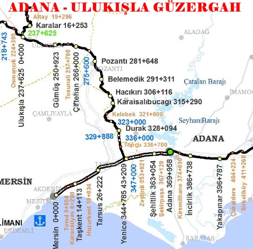 Güzergah Adana Ulukışla