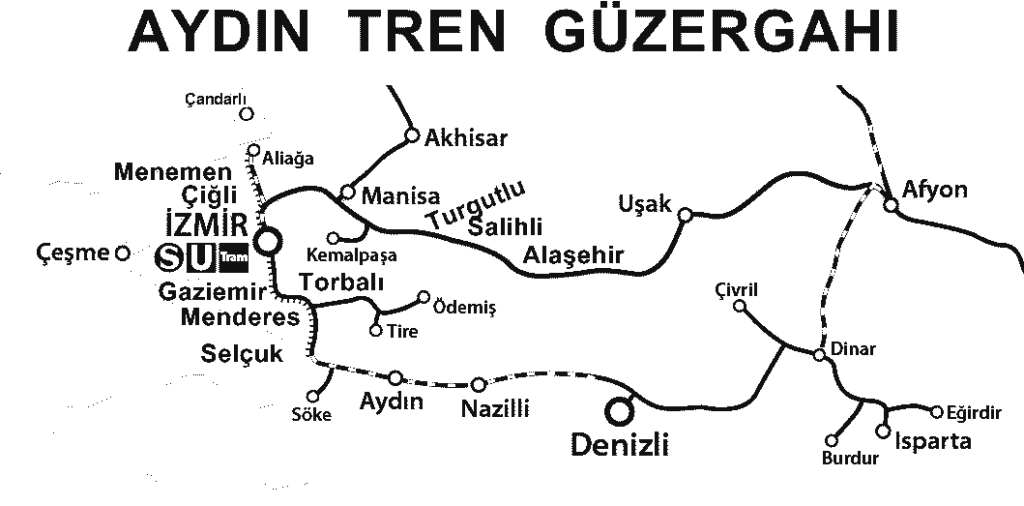 Aydın - İzmir Arası Güzergah ve Durakları