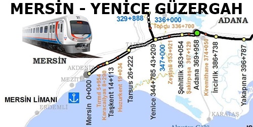 Mersin Yenice Güzergah