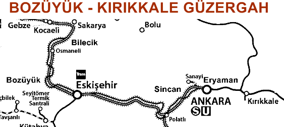 BOZÜYÜK - KIRIKKALE GÜZERGAH