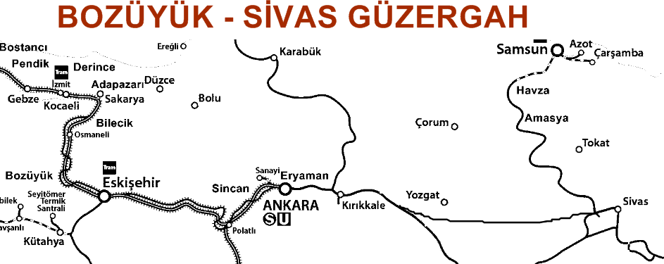 Bozüyük Sivas Güzergah