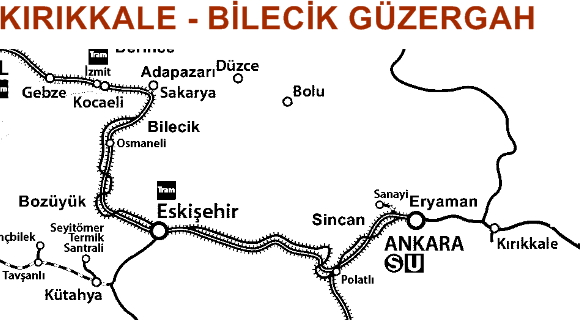 KIRIKKALE - BİLECİK GÜZERGAH