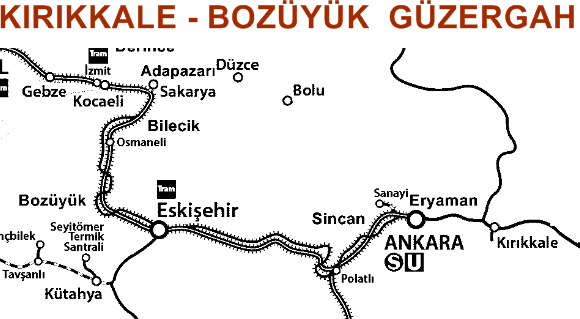 KIRIKKALE - BOZÜYÜK GÜZERGAH