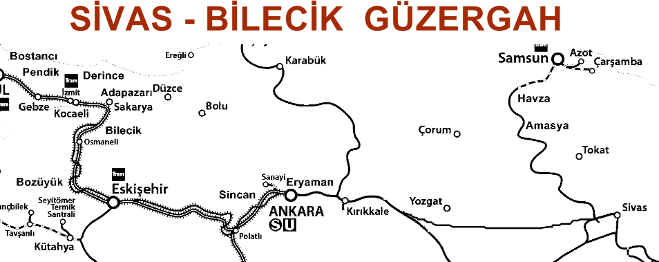 Sivas Bilecik Güzergah