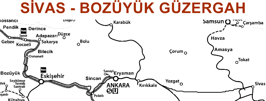 Sivas Bozüyük Güzergah